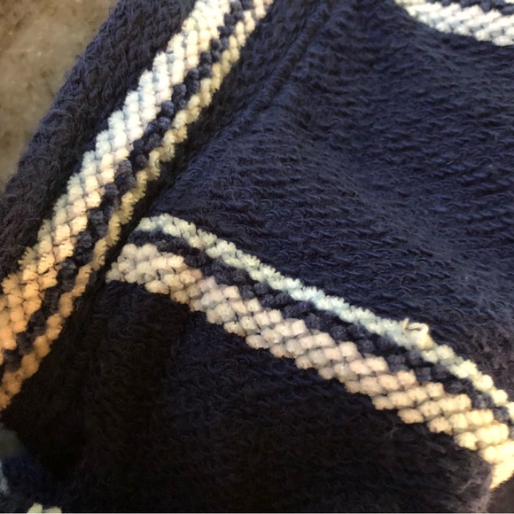 ☀️ Old Navy Short Sleeve Striped Slub Knit Terry Hoodie Size XL - Picture 11 of 11